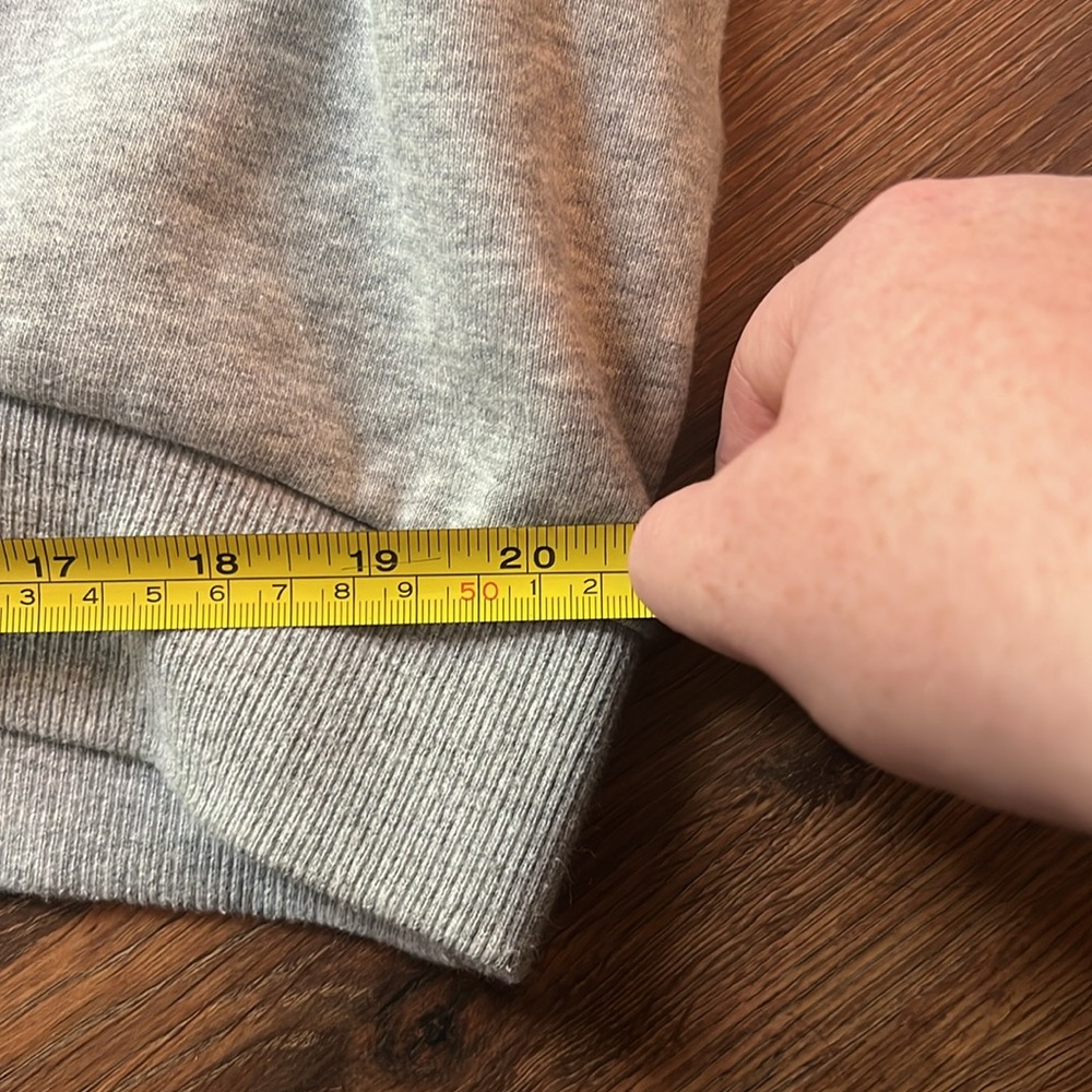 Calvin Klein Gray Embroidered Crewneck Sweatshirt - Picture 9 of 11